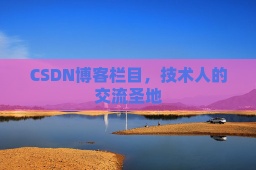 CSDN博客栏目，技术人的交流圣地